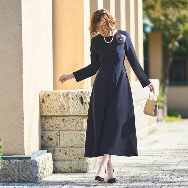 きなこLOU ISALA 作家 ロング ワンピース 　美品　入卒園式 楽天市場】入学式 入園式 ママ ワンピース カットソー 厚手