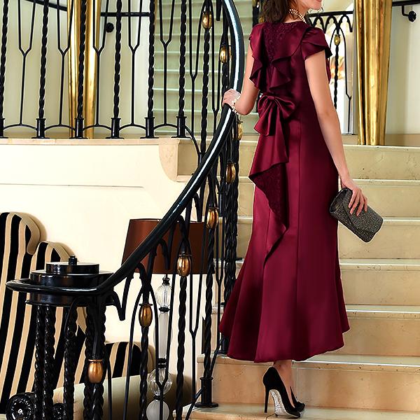 U577 パーティードレス ワンピース 結婚式 ドレス パーティー 50代 40代 30代 フォーマルドレス お呼ばれドレス ミセス レディース 半袖 の通販はau Pay マーケット Ruirue Boutique