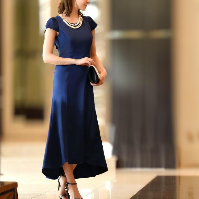 送料無料 U577 パーティードレス ワンピース 結婚式 ドレス パーティー 50代 40代 30代 フォーマルドレス お呼ばれドレス ミセス レディの通販はau Pay マーケット Ruirue Boutique