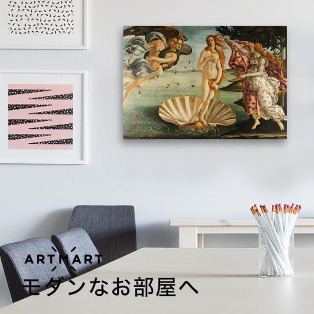 アートパネル アートボード ボッティチェリ ヴィーナスの誕生 60x45 A2 壁掛け 絵 インテリア 名画 絵画 おしゃれ No.02_4