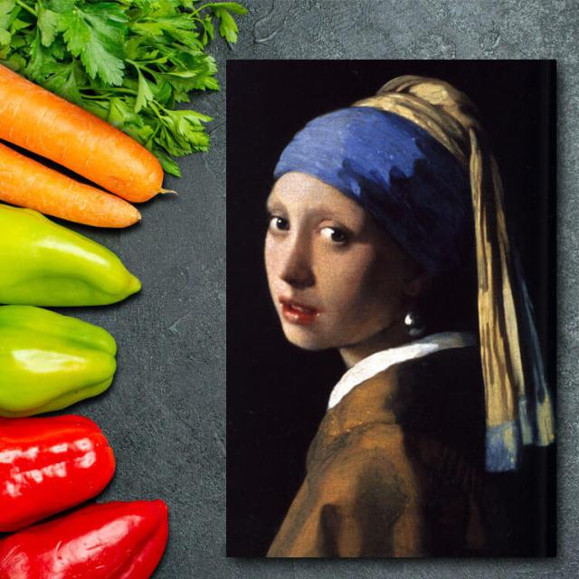アートパネル アートボード フェルメール 真珠の耳飾りの少女 60x45 A2 壁掛け 絵 インテリア 名画 絵画 おしゃれ No.01