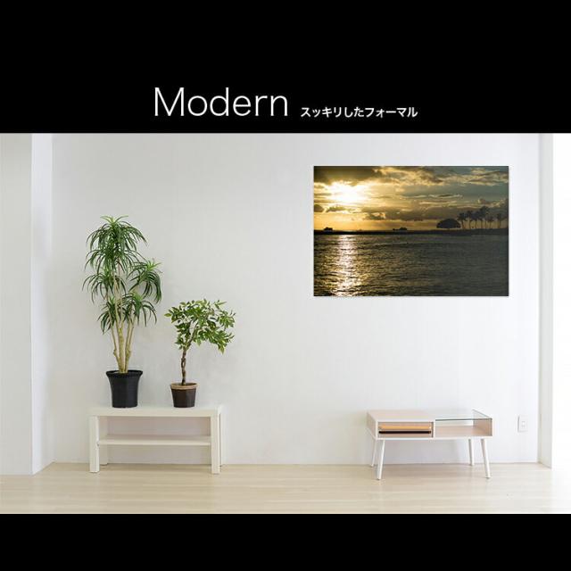 【日本製】アートボード/アートパネル artmart アートマート 絵画や写真をアルミフレームで表現 風景_サンセット_20170927-015