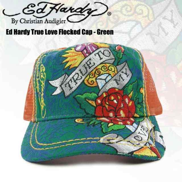 エドハーディー Ed Hardy True Love Flocked Cap Green メッシュキャップ グリーン 緑 オレンジ ローズ フリーサイズ の通販はau Pay マーケット アンジェリーナ 無料修理保証付 Au Pay マーケット店