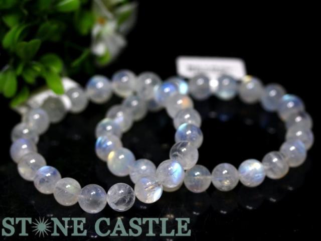 ☆高品質☆【天然石 ブレスレット】ムーンストーン (6A) (約10〜10.5mm) (ケース付) パワーストーン 母の日 ギフト