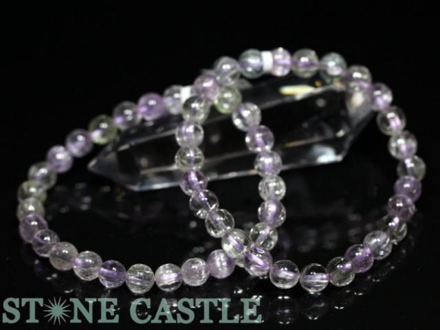 ☆高品質☆【天然石 ブレスレット】クンツァイト (6A) (約7〜7.5mm)  パワーストーン 母の日 ギフトの通販は