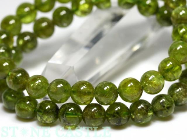 ☆高品質☆【天然石 ブレスレット】ペリドット (3A) (約8〜8.5mm) パワーストーン 母の日 ギフト_2