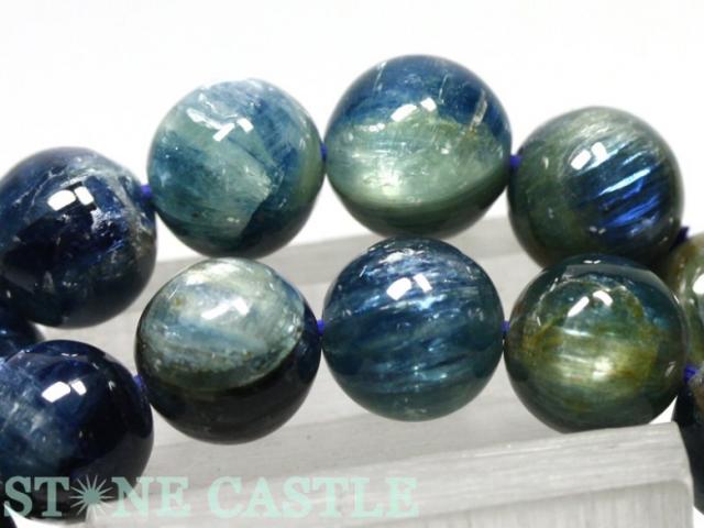 ☆高品質☆【天然石 ブレスレット】カイヤナイト (5A) (タンザニア産) (約8〜8.5mm) パワーストーン 母の日 ギフト_3