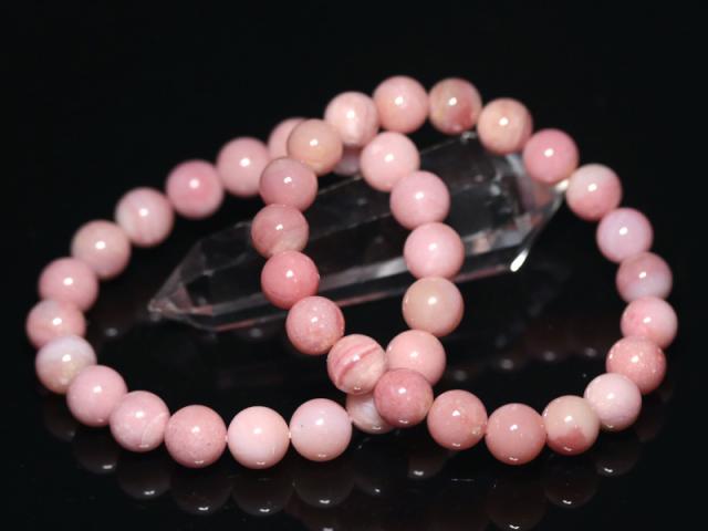 ☆高品質☆【天然石 ブレスレット】ピンクオパール (5A) (約10〜10.5mm) (ケース付) パワーストーン 母の日 ギフトの通販は 25,738円