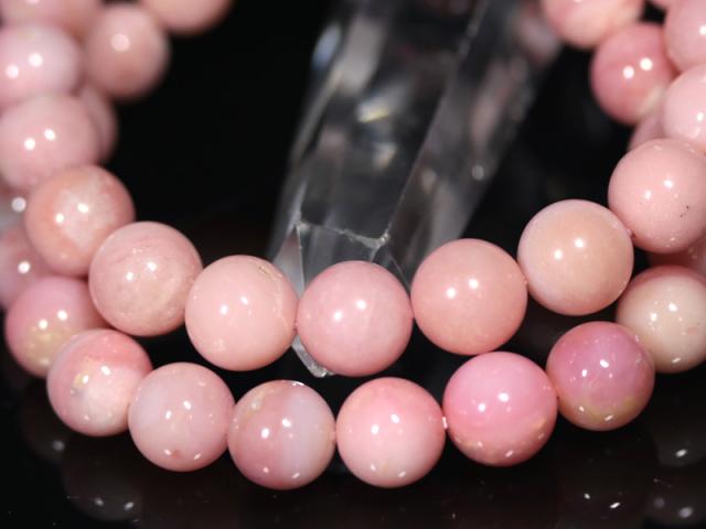 ☆高品質☆【天然石 ブレスレット】ピンクオパール (5A) (約10〜10.5mm) (ケース付) パワーストーン 母の日 ギフト_2