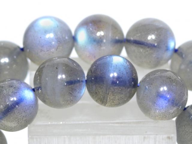 ☆高品質☆【天然石 ブレスレット】クリアラブラドライト (3A) (約11.5〜12mm) パワーストーン 母の日 ギフト_1