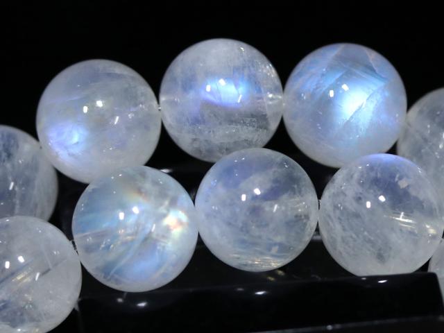 ☆高品質☆【ブレスレット】ムーンストーン (最高級) (約9.5〜10mm) (ケース付) 天然石 パワーストーン_3