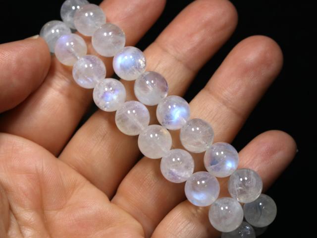 ☆高品質☆【ブレスレット】ムーンストーン (最高級) (約9.5〜10mm) (ケース付) 天然石 パワーストーン_4