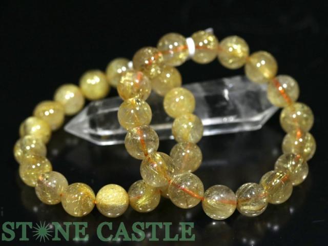 【ブレスレット】ゴールデンルチルクォーツ4A 約12.5〜13mm 高品質天然石 ☆高品質☆【ブレスレット】ゴールデンルチルクォーツ (4A) (約12.5