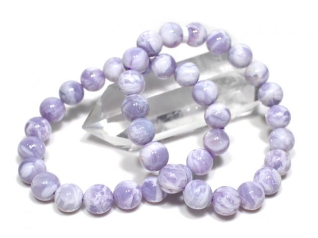 ☆高品質☆【天然石 ブレスレット】アマランティン (3A) (約10.5〜11mm)