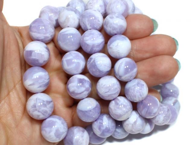 ☆高品質☆【天然石 ブレスレット】アマランティン (3A) (約12.5〜13mm)_4