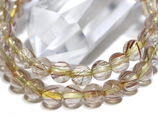 ☆高品質☆【天然石 ブレスレット】山梨水晶 (ピンク) (約7.5〜8mm)  パワーストーン 母の日 ギフト_2
