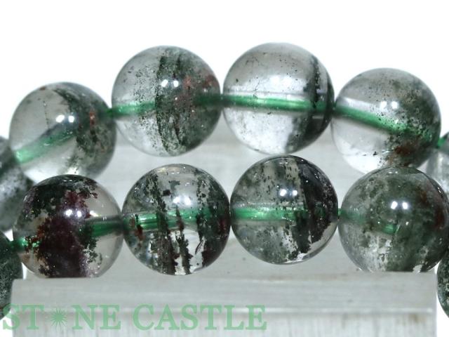 ☆高品質☆【天然石 ブレスレット】グリーンガーデンファントム (2A) (約8〜8.5mm)_3