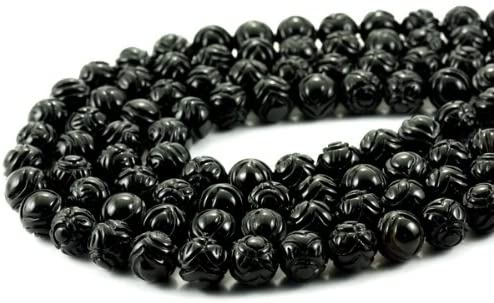 【天然石 カットビーズ】オニキス 佛眼 10mm パワーストーン