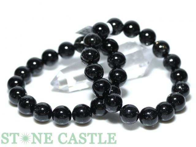 ☆高品質☆【ブレスレット】花火ブラックルチルクォーツ (約11.5〜12mm) (ケース付) 天然石 パワーストーン