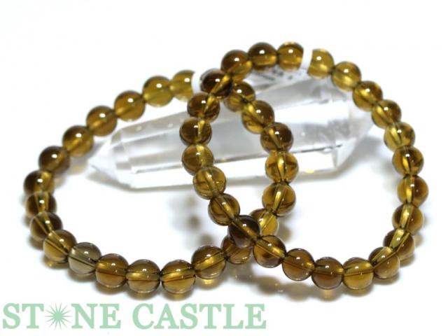 ☆高品質☆【天然石 ブレスレット】ヒマラヤシャンパンクォーツ (ヒマラヤ・ガネーシュ産) (約9mm)の通販は