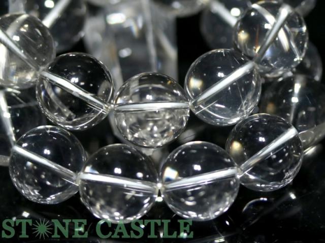 ☆高品質☆【天然石 ブレスレット】山梨水晶 (クリア) (約15mm) (ケース付)_2