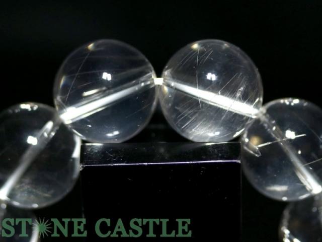 ☆高品質☆【天然石 ブレスレット】山梨水晶 (クリア) (約15mm) (ケース付)_3