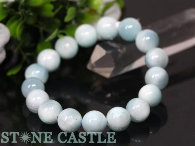 天然石ブレスレットアイスラリマー