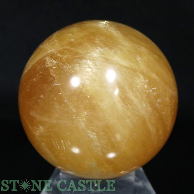 ☆一点物☆【置き石】丸玉 ゴールデンカルサイト 約74mm No.86 天然石 パワーストーン 7,278円
