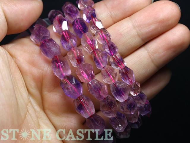 ☆高品質☆【天然石 ブレスレット】スーパーセブン (5A) タンブルカット 約10x13mm (ケース付) パワーストーン 母の日 ギフト_4