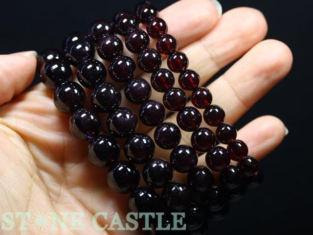 ☆高品質☆【天然石 ブレスレット】アルマンディンガーネット (3A) (約11.5〜12mm) パワーストーン 母の日 ギフト_4