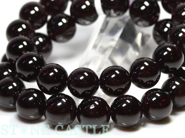 ☆高品質☆【天然石 ブレスレット】アルマンディンガーネット (3A) (約11.5〜12mm) パワーストーン 母の日 ギフト_1
