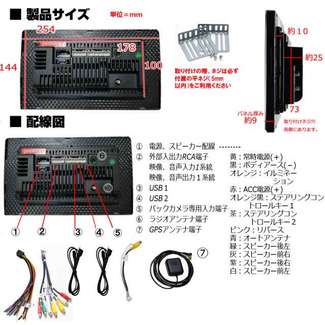 アンドロイド１０．１インチカーナビ＋地デジ２ｘ２フルセグチューナー