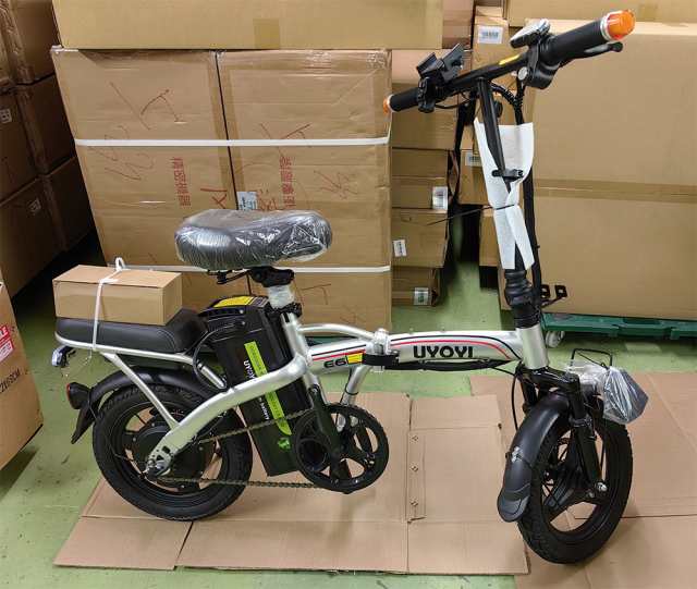 フル電動自転車 アシスト自転車 3段階調整可能 14インチ 折りたたみ 大 