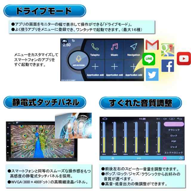 WOWAUTO ７インチAndroid DVDプレイヤー 地デジCPRM対応 アンドロイド