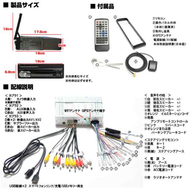 車載インダッシュ7インチDVDプレーヤー 1DIN Android ラジオ SD