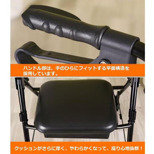 お買い得】軽量わずか、4KG 介助用車椅子 シルバーカー 折り畳み式