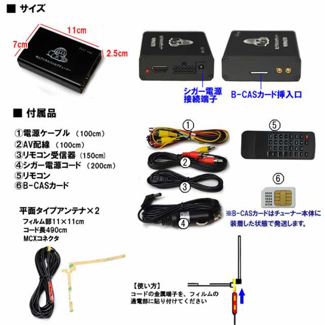 アンドロイド１０．１インチカーナビ＋地デジ２ｘ２フルセグチューナー