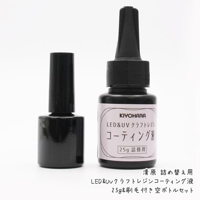 清原 詰め替え用 Led Uvクラフトレジンコーティング液 25g 刷毛付き空ボトルセット レジン液 マニキュア型 刷毛 ハケ 宅配便 の通販はau Pay マーケット あとりえほのか レジン ハンドメイド素材