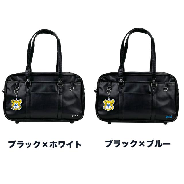 【商品レビューで+5%】UCLA ユーシーエルエー スクールバック レディース メンズ スクバ  通学 おしゃれ かわいい A4 PC チャーム付き アメカジ バッグ かばん 鞄 クマ くま スクール ボストン 学生 女子 男子 中学生 高校生 大学生 女子高生 440-210 ブランド 入学祝_10