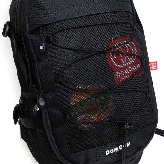 【商品レビュー記入で+5%】DOMDOM ドムドムハンバーガー リュック リュックサック デイパック バックパック 30L DM001 レディース メンズ 大容量 通学 女子 男子 おしゃれ ブランド 人気 高校生 中学生 学生 通勤 普段使い スポーツ 部活 撥水 軽量 B4 A4 ジュニア 男女兼用_9
