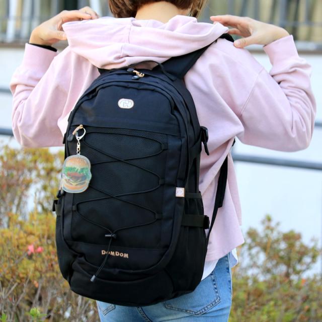 【商品レビュー記入で+5%】DOMDOM ドムドムハンバーガー リュック リュックサック デイパック バックパック 30L DM001 レディース メンズ 大容量 通学 女子 男子 おしゃれ ブランド 人気 高校生 中学生 学生 通勤 普段使い スポーツ 部活 撥水 軽量 B4 A4 ジュニア 男女兼用_12