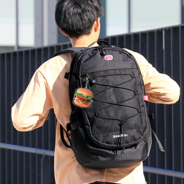 【商品レビュー記入で+5%】DOMDOM ドムドムハンバーガー リュック リュックサック デイパック バックパック 30L DM001 レディース メンズ 大容量 通学 女子 男子 おしゃれ ブランド 人気 高校生 中学生 学生 通勤 普段使い スポーツ 部活 撥水 軽量 B4 A4 ジュニア 男女兼用_4
