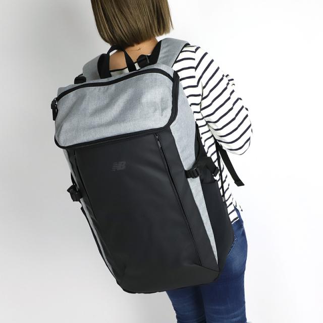 【商品レビュー記入で+5%】リュック ニューバランス new balance LAB45702 メンズ レディース スクエアリュック 大容量 リュックサック 通学 バッグ 男子 女子 おしゃれ 大人 ブランド ノートPC 撥水コーティング スクールリュック 通勤 35L A4 B4 高校生 大学生