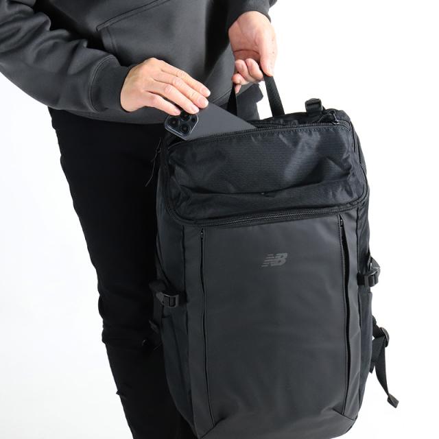 【商品レビュー記入で+5%】リュック ニューバランス new balance LAB45702 メンズ レディース スクエアリュック 大容量 リュックサック 通学 バッグ 男子 女子 おしゃれ 大人 ブランド ノートPC 撥水コーティング スクールリュック 通勤 35L A4 B4 高校生 大学生