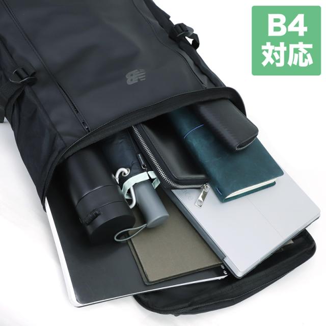 【商品レビュー記入で+5%】リュック ニューバランス new balance LAB45702 メンズ レディース スクエアリュック 大容量 リュックサック 通学 バッグ 男子 女子 おしゃれ 大人 ブランド ノートPC 撥水コーティング スクールリュック 通勤 35L A4 B4 高校生 大学生