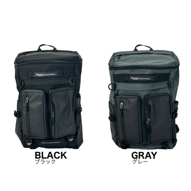 【商品レビューで+5%】ファイヤーファースト リュック FIRE FIRST デイパック バックパック かばん バッグ A4 B4 21.6L スクエアリュック 普段使い タウン デイリー 通勤 通学 ビジネス PC シンプル メンズ レディース 黒 グレー 男性 学生 軽量 丈夫 人気 ブランド FFX-100