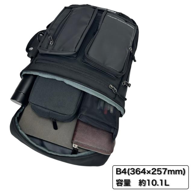 【商品レビューで+5%】ファイヤーファースト FIRE FIRST 3WAY ショルダー ショルダーバッグ 手持ち リュック バックパック A4 B4 10.1L 普段使い タウン デイリー 通勤 通学 ビジネス 旅行 トラベル レジャー シンプル メンズ 黒 グレー 男性 軽量 丈夫 人気 ブランド FFX-103