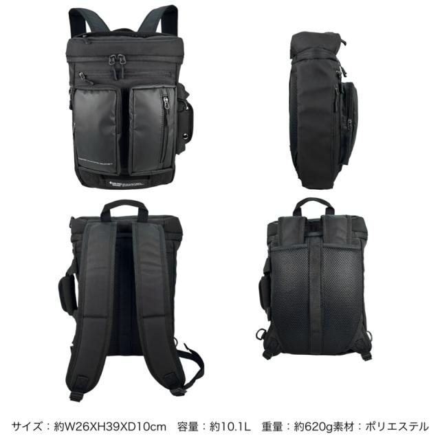 【商品レビューで+5%】ファイヤーファースト FIRE FIRST 3WAY ショルダー ショルダーバッグ 手持ち リュック バックパック A4 B4 10.1L 普段使い タウン デイリー 通勤 通学 ビジネス 旅行 トラベル レジャー シンプル メンズ 黒 グレー 男性 軽量 丈夫 人気 ブランド FFX-103