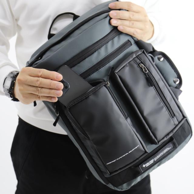 【商品レビューで+5%】ファイヤーファースト FIRE FIRST 3WAY ショルダー ショルダーバッグ 手持ち リュック バックパック A4 B4 10.1L 普段使い タウン デイリー 通勤 通学 ビジネス 旅行 トラベル レジャー シンプル メンズ 黒 グレー 男性 軽量 丈夫 人気 ブランド FFX-103