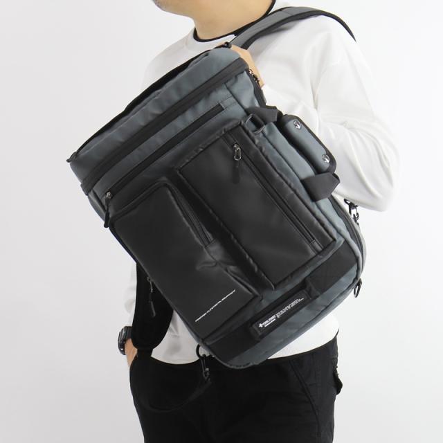 【商品レビューで+5%】ファイヤーファースト FIRE FIRST 3WAY ショルダー ショルダーバッグ 手持ち リュック バックパック A4 B4 14.5L 普段使い PC デイリー 通勤 通学 ビジネス 旅行 トラベル レジャー パソコン メンズ 黒 グレー 男性 軽量 丈夫 人気 ブランド FFX-113